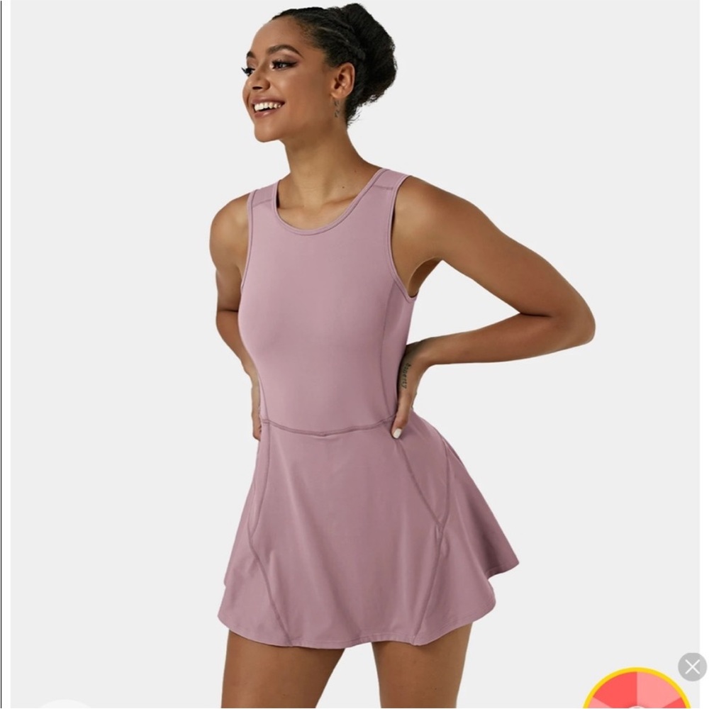 Blush pink Halara tennis dress